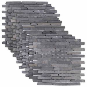 vidaXL Mosaik Fliser Gr&aring; 30 x 30 cm Marmor