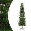 vidaXL kunstigt smalt juletr&aelig; med juletr&aelig;sfod 210 cm PE
