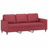 vidaXL 3-personers sofa 180 cm kunstl&aelig;der vinr&oslash;d