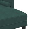 vidaXL Sofa S&aelig;t med pude 2 pcs M&oslash;rkegr&oslash;n Polyester