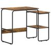 vidaXL Skrivebord med opbevaring R&oslash;get eg 100 x 50 x 75 cm