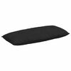 vidaXL Rygpude Sort 120 x 50 cm Mikrofiberstof