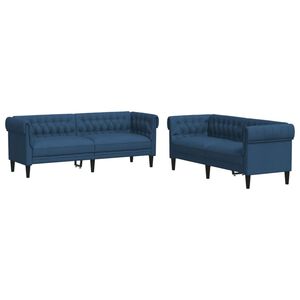 vidaXL sofas&aelig;t 2 dele stof bl&aring;