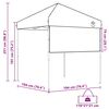 vidaXL Pop-up canopy telt Orange 200 x 200 cm Stof
