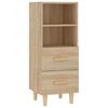 vidaXL sk&aelig;nk 34,5x34x90 cm konstrueret tr&aelig; sonoma-eg