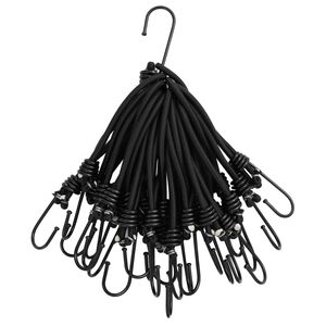 vidaXL elastiksnore med kroge 25 stk. 17 cm