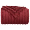 vidaXL Kastet&aelig;pper 6 pcs Bordeaux R&oslash;d 240 x 220 cm Fleece