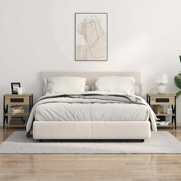 vidaXL Natskab med hylde Sonoma eg 41 x 31 x 51 cm Konstrueret tr&aelig;