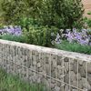 vidaXL gabion-højbed 200x100x20 cm galvaniseret stål