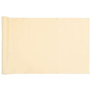 vidaXL altanafsk&aelig;rmning 400x75 cm PVC cremefarvet