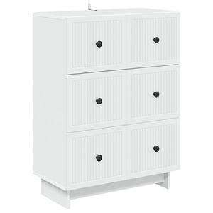 vidaXL Skuffeskab Hvid 66 x 34,5 x 90 cm Konstrueret tr&aelig;