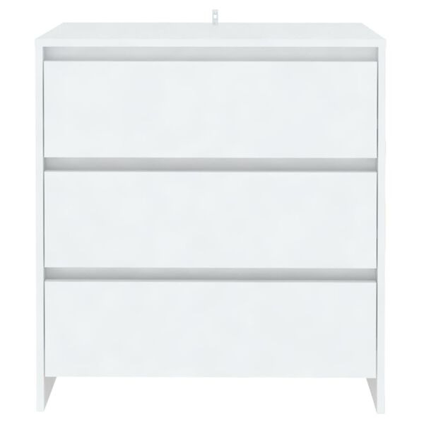 vidaXL skænk 70x41x75 cm konstrueret træ hvid