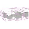vidaXL sofas&aelig;t til haven 8 dele med hynder polyrattan beige