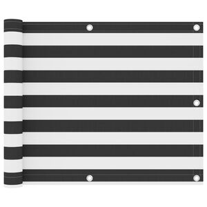 vidaXL altanafsk&aelig;rmning 75x300 cm oxfordstof antracitgr&aring; og hvid