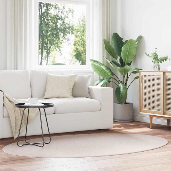 vidaXL Tæppe HUARTE Sandfarvet 170 x 120 cm 100% polyester