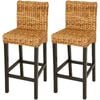 vidaXL barstole 2 stk. abaca