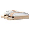 vidaXL sengeramme uden madras 120x200 cm massivt fyrretr&aelig;