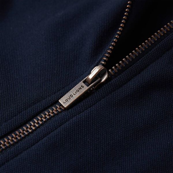 Sweatshirt til børn str. 92 med lynlås marineblå