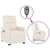 vidaXL løftestol med massagefunktion mikrofiberstof Beige