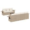 vidaXL sofas&aelig;t til haven 8 dele med hynder polyrattan beige
