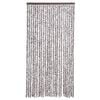 vidaXL flueforhæng 100x230 cm chenille brun og beige