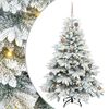 vidaXL Kunstigt juletr&aelig; med 150 LED'er Hvid 150 cm PE og PVC