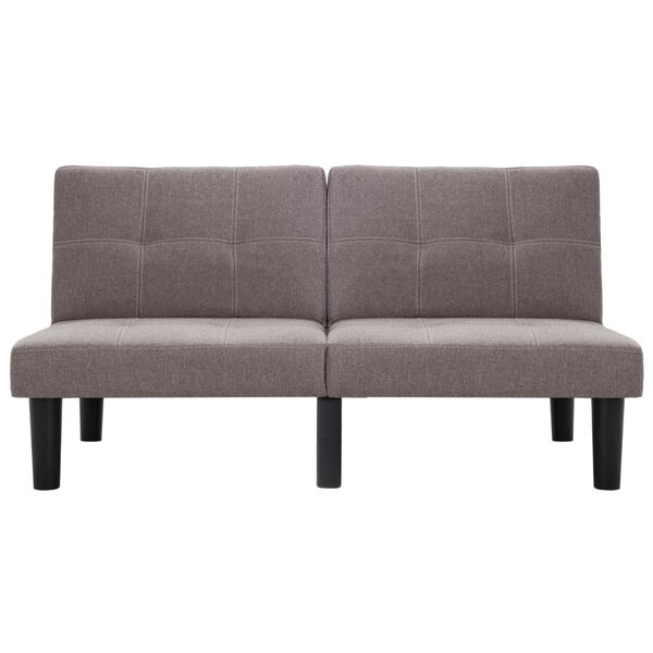 vidaXL 2-personers sofa stof gråbrun