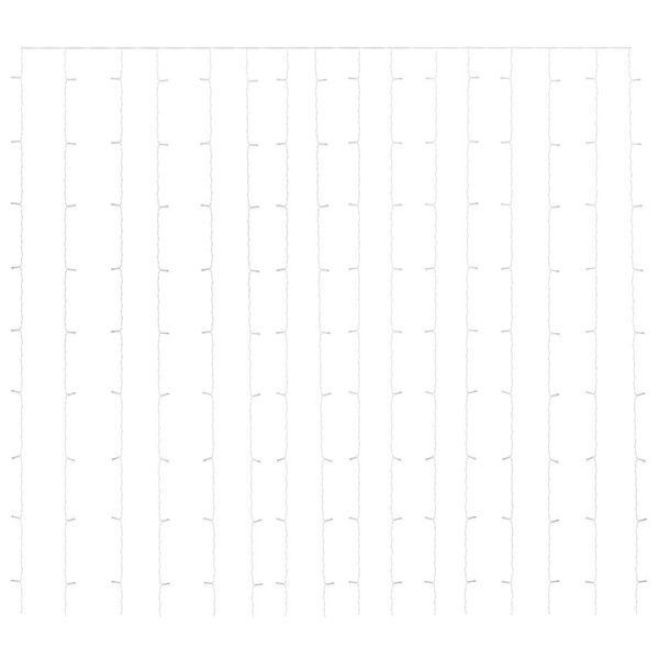 vidaXL lysgardin 3x3 m 300 LED'er 8 funktioner bl&aring;