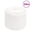 vidaXL tovv&aelig;rk til b&aring;d 16 mm 50 m polypropylen hvid