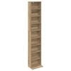 vidaXL CD Skab Artisan-eg 33 x 23,5 x 175 cm Konstrueret tr&aelig;