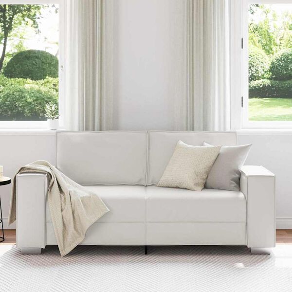 vidaXL Sofa 140cm Hvid Stof