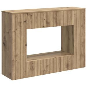 vidaXL Konsolbord Stribet Artisan Eg 101 x 29 x 74 cm Konstrueret tr&aelig;