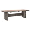 vidaXL havebord 240x90x74 cm polyrattan og akacietr&aelig;