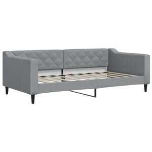 vidaXL daybed 90x190 cm stof lysegr&aring;
