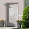 vidaXL hovedd&oslash;r 98x198 cm PVC hvid