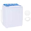 vidaXL mini-vaskemaskine dobbelttromle 5,6 kg