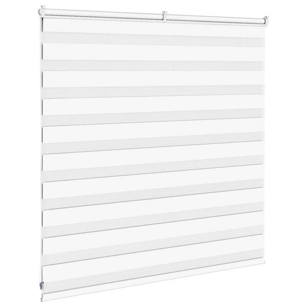vidaXL zebragardin hvid 150x100 cm stofbredde 145,9 cm polyester