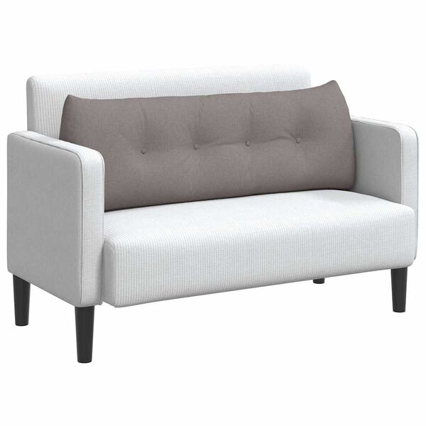 vidaXL Rygpude Gr&aring;brun 140 x 24 x 50 cm Stof