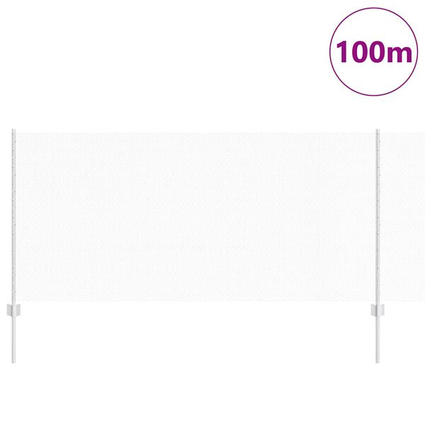 vidaXL Hegn med post S&oslash;lv 1 x 100 m St&aring;l