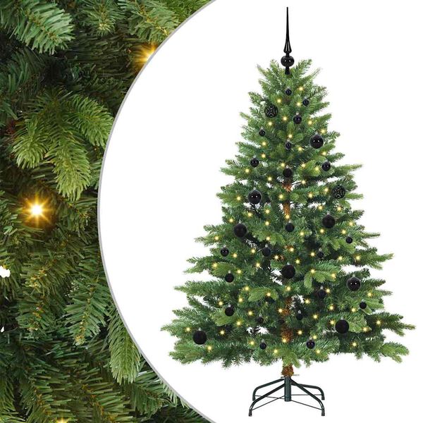 vidaXL Kunstigt juletr&aelig; med 150 LED'er Gr&oslash;n 150 cm PE og PVC