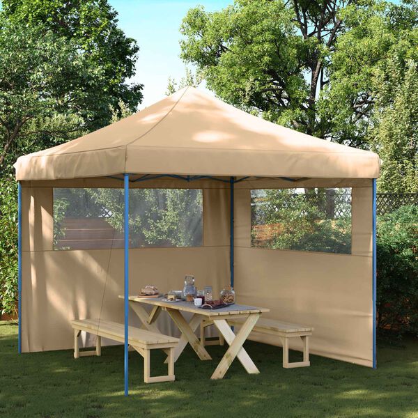 vidaXL Party Tent Beige 292 x 292 x 315 cm Oxford stof