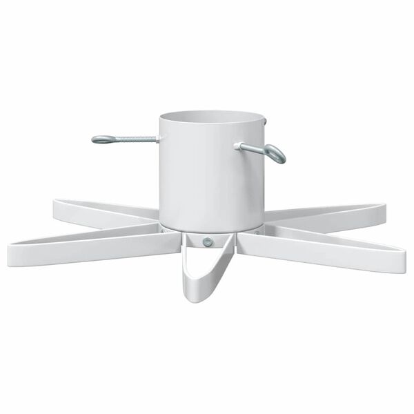 vidaXL Juletr&aelig;fod 1.73 med vandtank Hvid 50 x 50 x 15,5 cm St&aring;l