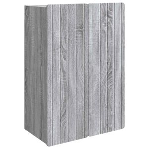 vidaXL V&aelig;gmonteret skab Gr&aring; Sonoma 66 x 34,5 x 92 cm Konstrueret tr&aelig;