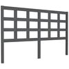 vidaXL sengegavl 156x4x100 cm massivt fyrretr&aelig; gr&aring;