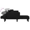 vidaXL L-formet sovesofa 275x140x70 cm stof sort