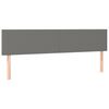 vidaXL sengegavle 180x5x78/88 cm stof m&oslash;rkegr&aring;