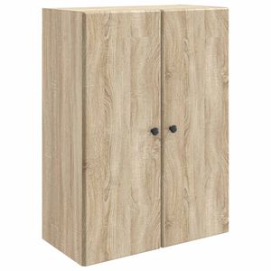 vidaXL V&aelig;gmonteret skab Sonoma-eg 66 x 34,5 x 90 cm Konstrueret tr&aelig;