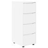 vidaXL Opbevaringsskab 40 x 48 x 105 cm Konstrueret tr&aelig; Hvid