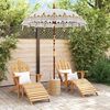 vidaXL Balinesisk Parasol Creme 185 x 185 x 260 cm