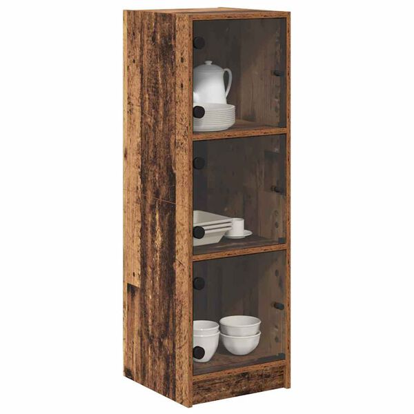 vidaXL Highboard Gammelt tr&aelig; 35 x 37 x 109 cm Konstrueret tr&aelig;